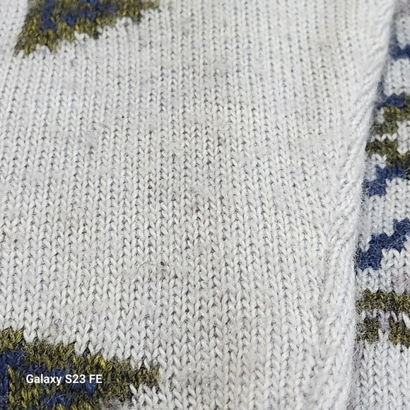 J. Crew Geometric Fair Isle Sweater Acrylic Wool Mohair Blend Women's Large - Picture 10 of 13